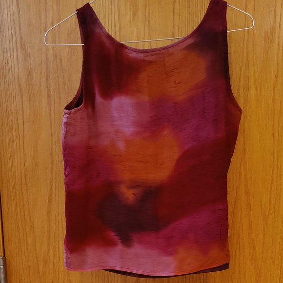 JONES NEW YORK 100% Silk Tie Dye Tank Top - Picture 3 of 4